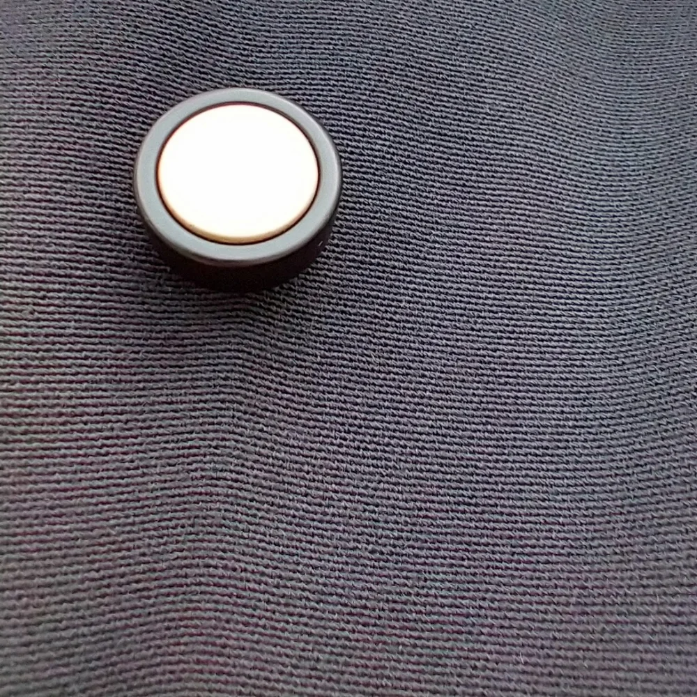 BLACK WOOL WEAVE COAT vintage 1960's 60's S M - Picture 8 of 10